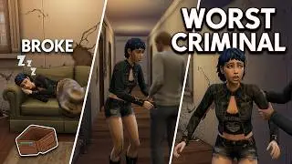 The WORST Criminal in Sims 4 History 😭│Criminal Career Ep. 1
