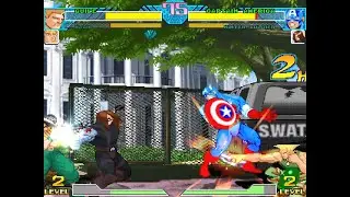 Guile & Nash(Charlie) vs Captain America & Winter Soldier