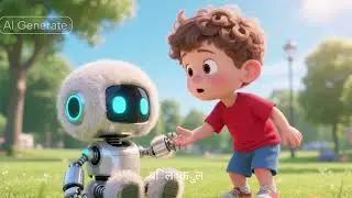 The Little Robot and True Friendship 🤖❤️ | Emotional Cartoon Story for Kids | Moral Story