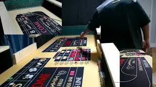 Dangerous Arm Training session 12ft table Big Roll #craps #casino #dice control #gambling