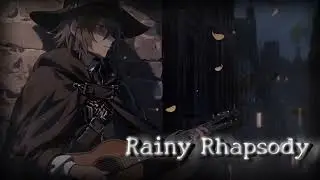Ad-free BGM | Relaxing Guitar & Rain Sounds | for Studying | 1h loop original remix | Instrumental