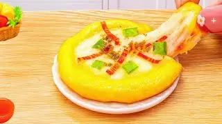 Seafood Recipe | Miniature Hot & Spicy Crab Pizza | Pretty Mini Food