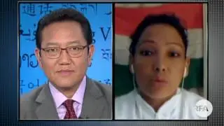 Deputy Director Kalden Lodoe interviews Tibetan MMA fighter Tenzin Pema