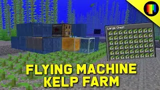 Minecraft: простая ферма водорослей с летательным аппаратом &mdash; расширяемая конструкция &mdash; 1.17/1.16