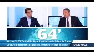Le souverainiste fran&ccedil;ais propose un trait&eacute; europ&eacute;en alternatif