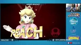 Terrons Freeplay: Emy (Peach) vs Sim-Max (C. Falcon, DK, R.O.B.)