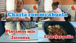 El mejor pollo en freidora de aire 🍗 | Recuerdos con mi abuela, jarrones pintados y un día ajetreado