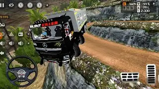 Bharat Benz 12 Wheeler Sand Transport Truck Driving|Offroad Gameplay (Bussid)