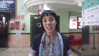 Nata Moreno en Cines Club Lys presentando Ara Malikian: Una vida entre las cuerdas