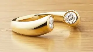 Lucerne 2 Stone Diamond Ring