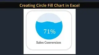 How to Create a beautiful Circle Fill Chart in Excel  -  Simple and Easy