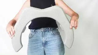 Cuscino rialzo WC imbottito 5 cm con foro anteriore&ndash; comfort e sicurezza per anziani e Disabili