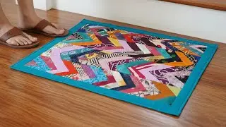 DIY Colorful Patchwork Doormat Tutorial | Step-by-Step Home Decor