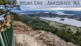 Hiking at the Mt Erie Summit and Cliffs - Anacortes, Washington