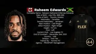 Raheem Edwards Chapter II (Los Angeles FC 2021) | Left Wing 95'