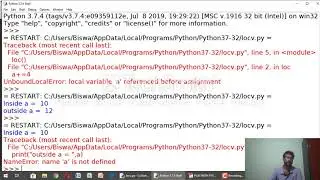Working with Fuction-local vs global Try1