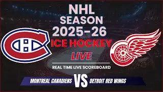 Montreal Canadiens vs Detroit Red Wings Live Scores | NHL Season 2025-26