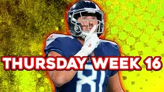 NFL DraftKings Picks + FanDuel NFL Week 16 Thursday Night Football TNF Showdown!