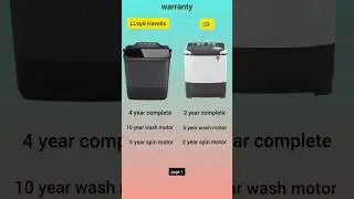 LG WASHING MACHINE VS LLOYD HAVELLS WASHING MACHINE WHICH BUY🤔 #lg #brand #trending #dailyvlog