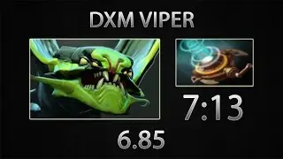 Dota 2 Viper Fast Farm - DXM - Mekansm - 7:13 [6.85]