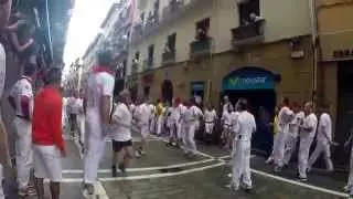 Runnning of the bulls Pamplona 2014