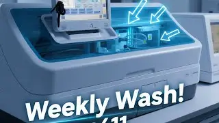 Cobas e411 in Action &mdash; Full Weekly Wash🧼! (Satisfying Lab Workflow)