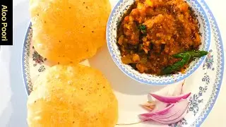Potato Poori Recipe |  Aloo poori Sabji |  Break Fast Recipe| cook with bir |