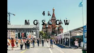 FLYING OVER MOSCOW(4K Ultra HD) + Music for Stress Relief