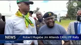 Robert Mugabe Jnr Speaks at the Rally/ It's a Family Tradition