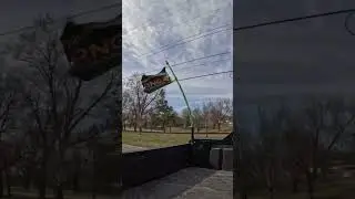 Flags flying