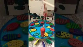 Colorful magnetic fishing game 🌈🎣🌈 #best #viralvideo #fishing #magnetic