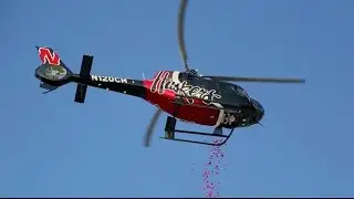 Helicopter Prize Drop! Under Armour Grand Opening