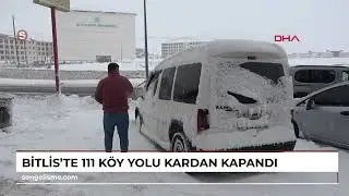 Bitlis'te 111 k&ouml;y yolu kardan kapandı