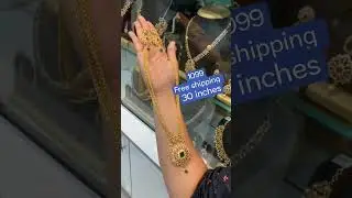 1099 free shipping/long haram 30 inches /8897703791 #onegramgold #jewellery #trendingjewellery