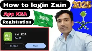 How to login on zain app Zain app registration zain mobile app 2025