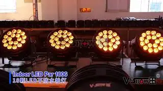 Stage LED Par 18*18W RGBWA+UV 6in color