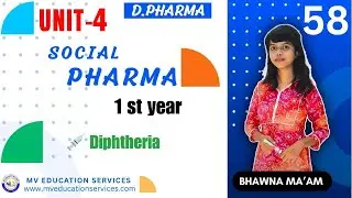 Unit 4 |💉 Diphtheria  | Communicable Diseases | D.Pharm Social Pharmacy |