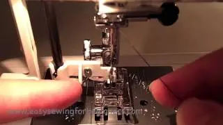 How to use the Automatic Needle Threader on a Sewing Machine