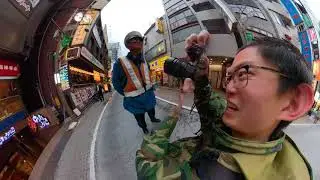 Tokyo Crossing Guard Street Portrait GOPRO FUSION POV OVERCAPTURE / ERIC KIM
