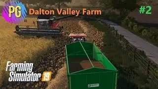 Barley Harvest Farming Simulator 19 Timelapse - Dalton Valley Farm FS19 Ep 2