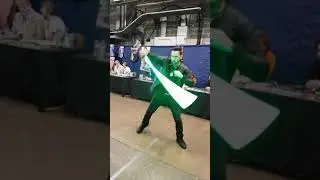 Jason David Frank (Green Ranger JDF) & my Lightsaber (EMcon 2018) | Reupload with fixed audio