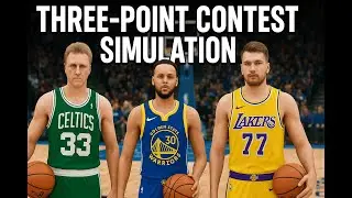 Steph Curry vs Larry Bird vs Luka Doncic in the 3-Point Contest.