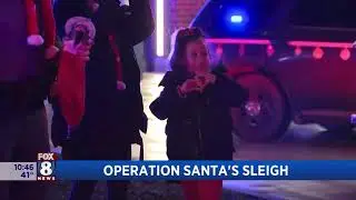 Operation Santa's Sleigh visits Akron Children's