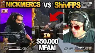 Nickmercs vs Shivfps in $50.000 MFAM gauntlet tourney!! ( apex legends )