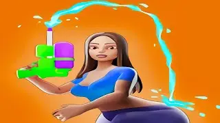Squirt Gun Girl: Garden Runner - All Levels Gameplay Android,ios