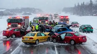 &ldquo;Massive Multi-Car Crash in Kansas Today! Extreme Snowstorm Causes Chaos on Highway&rdquo;