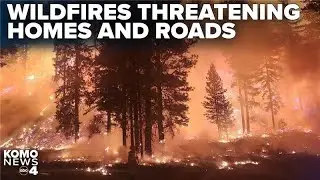 Wildfires ravage over 237K acres across Washington, threatening homes and highways