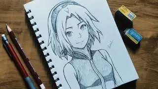 How to draw Sakura step by step for beginners | #anime #drawing #art #youtubeart 