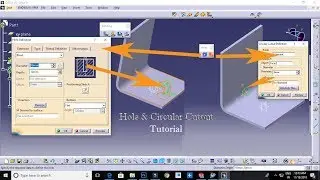 Catia V5 Sheet Metal Design Hole and Circular Cut | Tutorial - 16 |