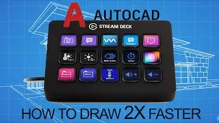 How to draw 2X faster in AutoCad with Stream Deck - infinite macros